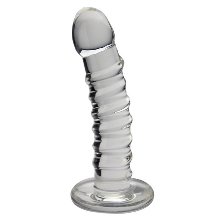 Glass Spiral Dildo 6 Inch