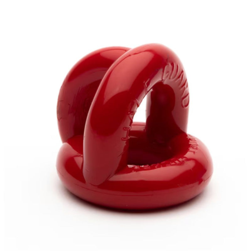 Half Guard Red Cock & Ball Ring