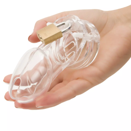 Clear Male Chastity Cock Cage Kit