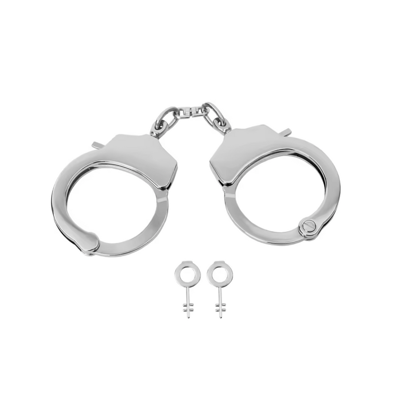 Metal Heavy Silver Handcuffs