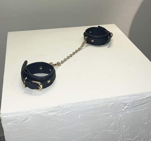 Faux Navy Ankle Cuffs