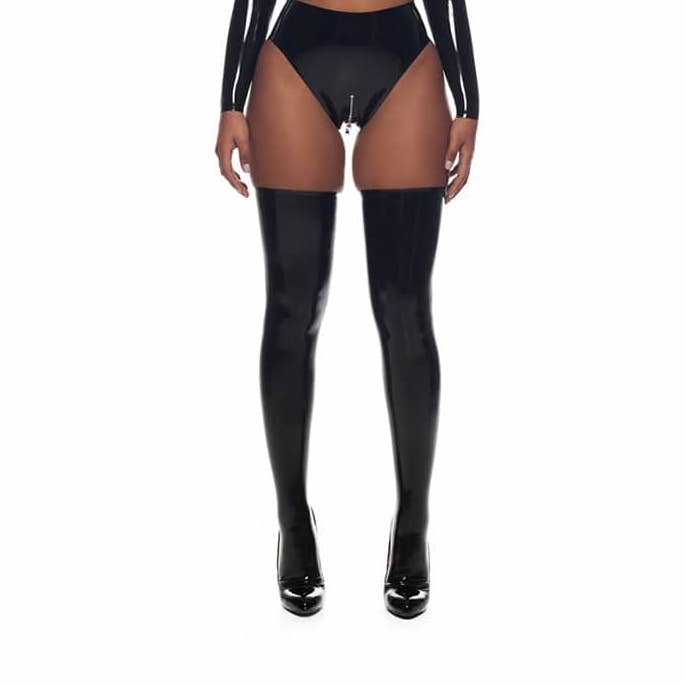 Stella001 Latex Thigh High Stockings